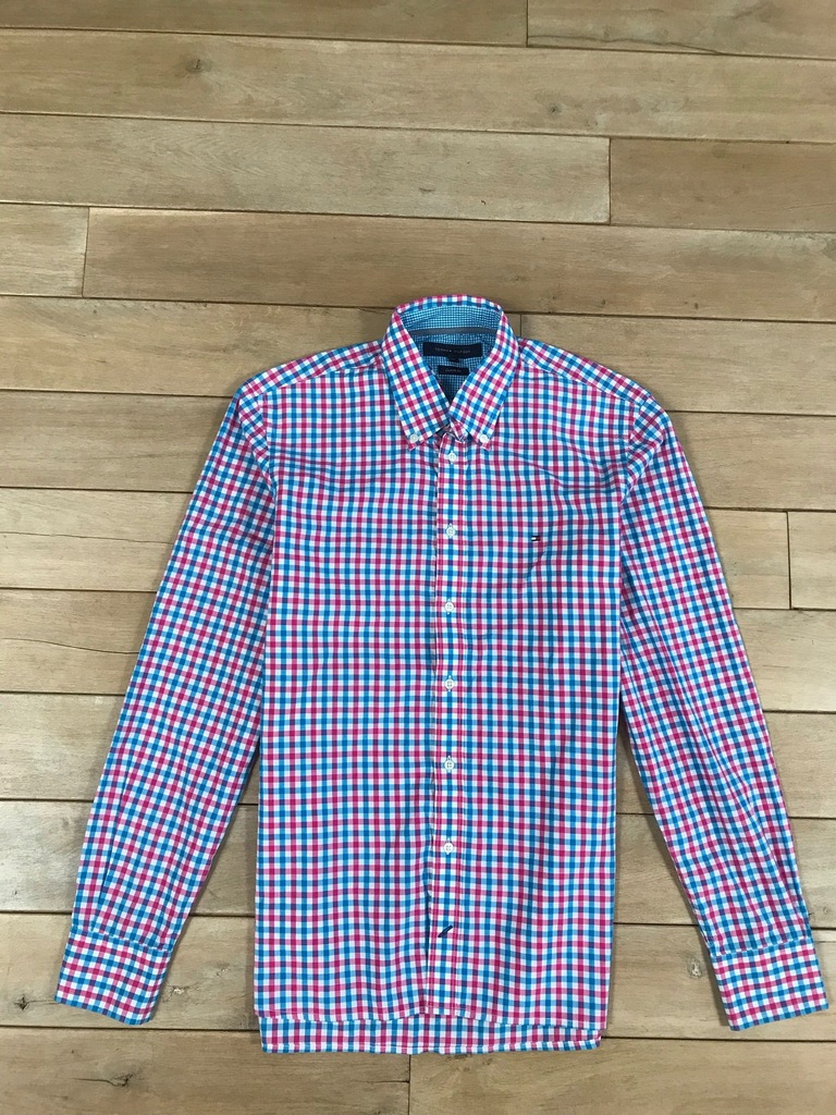 Tommy Hilfiger CustomFit klasyczna unikat krata L