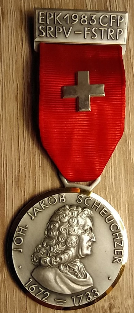 ORDER MEDAL ODZNAKA PLAKIETKA SZWAJCAR SCHEUCHZER