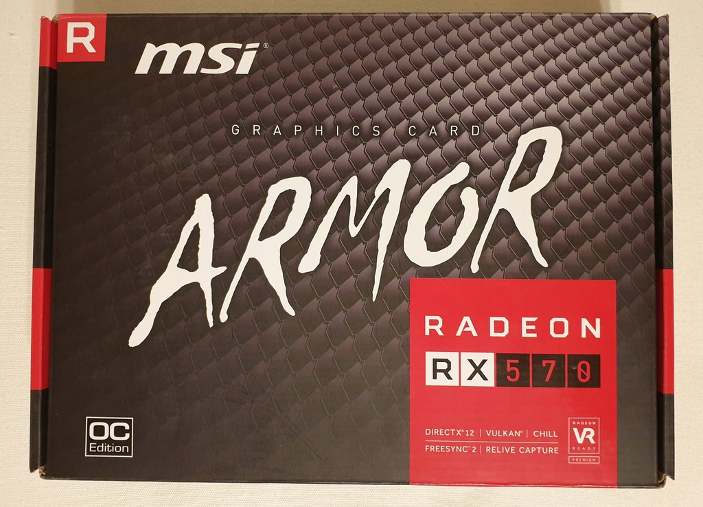 MSI Radeon RX 570 ARMOR 4GB OC GDDR5