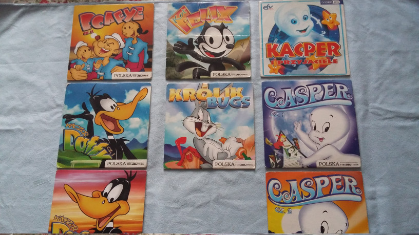 Casper, Bugs, Daffy, Felix, Popeye