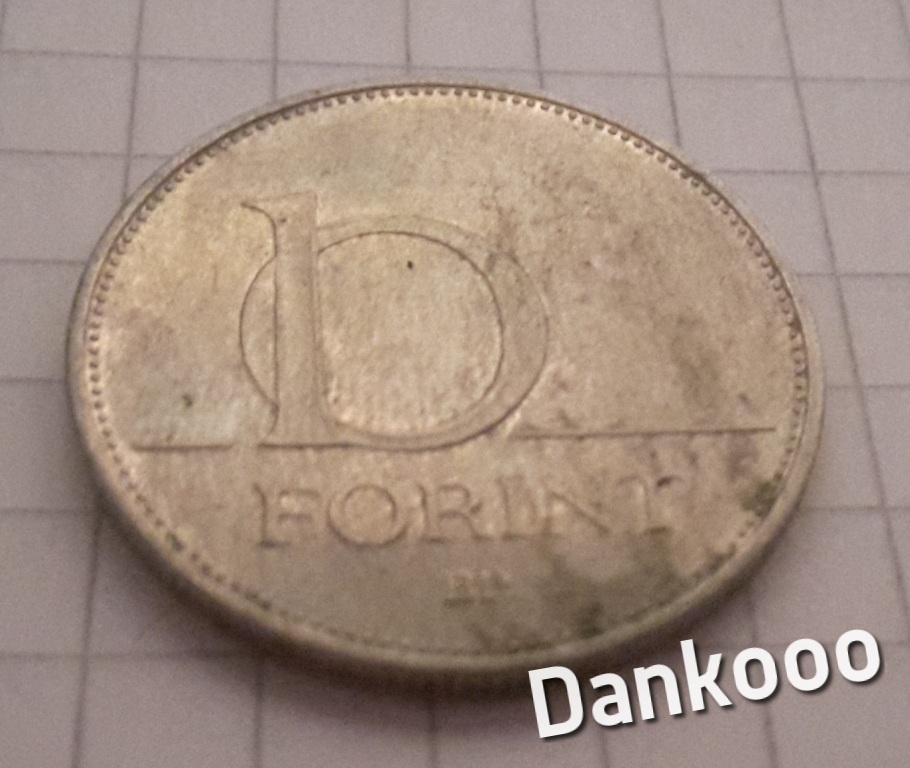 Monety Europy Węgry 10 Forint 2004