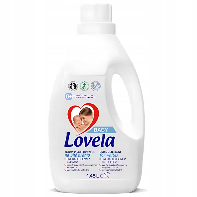 Lovela Baby Hipoalergiczny Płyn do Prania Białych Ubranek 1450ml (16 Prań)