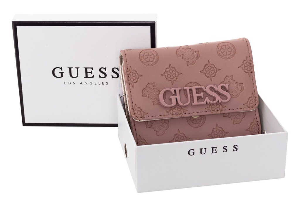 GUESS PORTFEL DAMSKI JANELLE SLG PINK ROSEWOOD