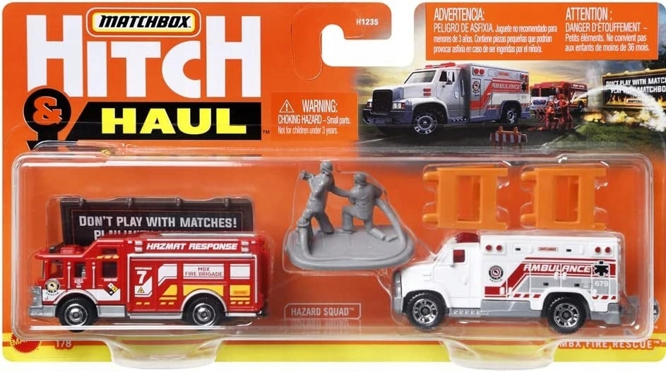 MBX FIRE RESCUE autka + akcesoria MATCHBOX
