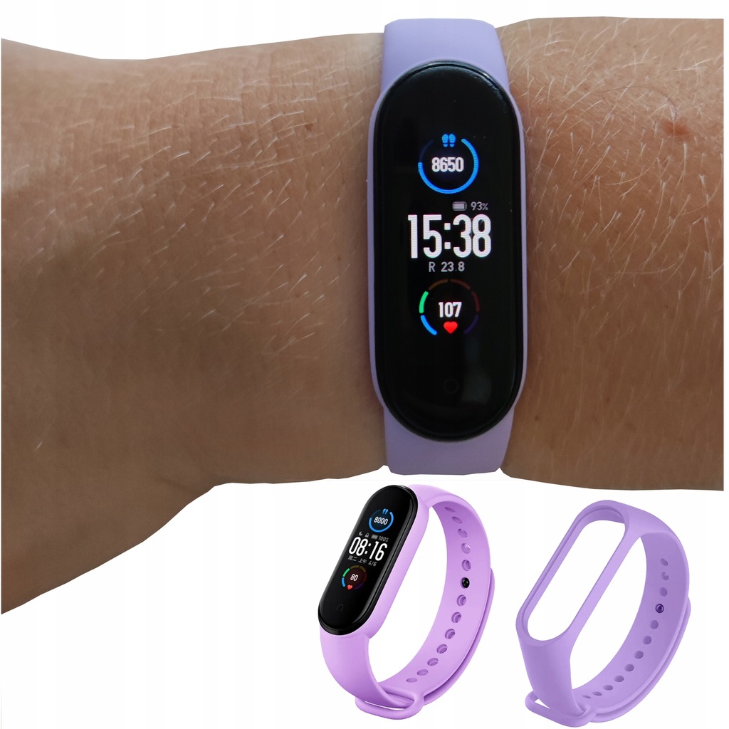 Opaska Pasek Kolor Fioletowy Xiaomi Mi Band 5/6/7