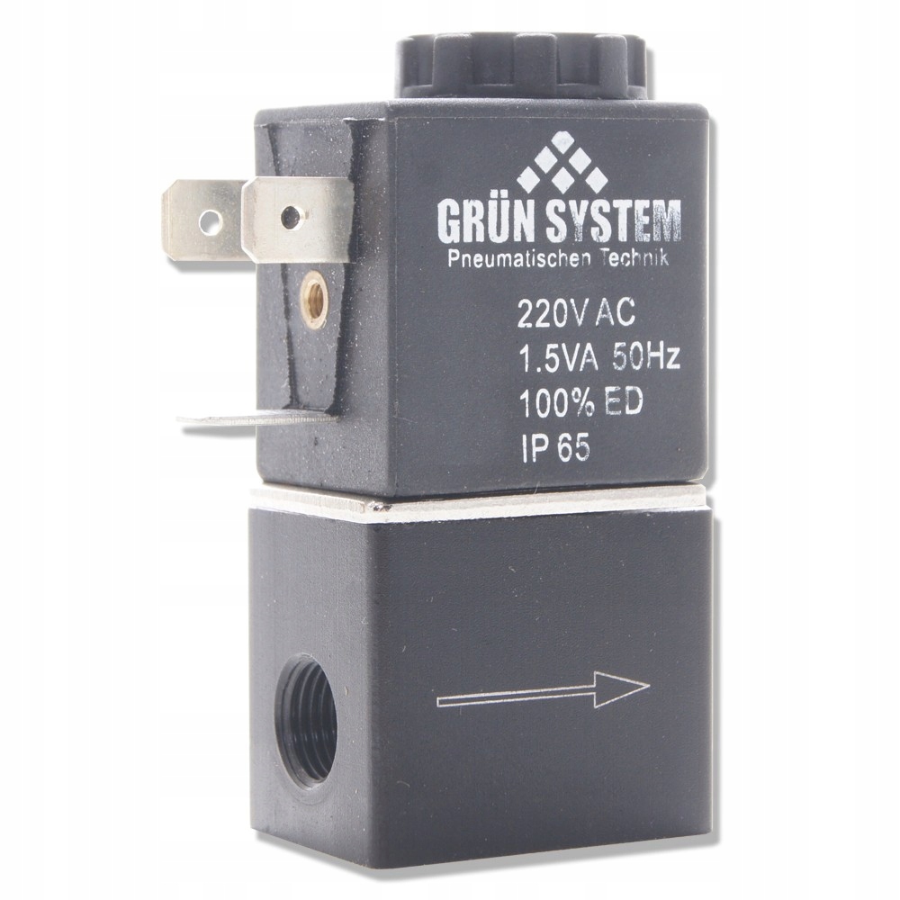 ELEKTROZAWÓR GRUN SYSTEM 230V 1/8 CALA Z PRZEWODEM