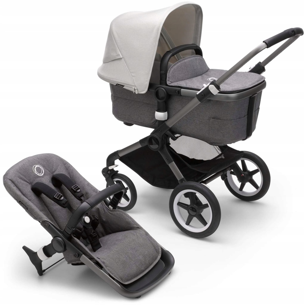 Wózek 2w1 Bugaboo Fox 3 Graphite/Grey/MISTY WHITE