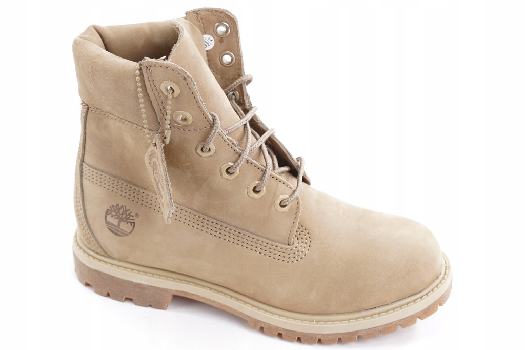 TIMBERLAND botki traperki beżowe skóra 37 DJ407 2