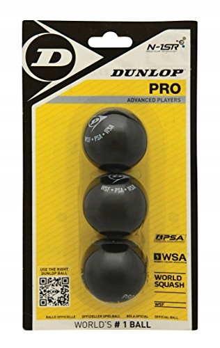 Blister DUNLOP Pro z 3 piłkami do squasha