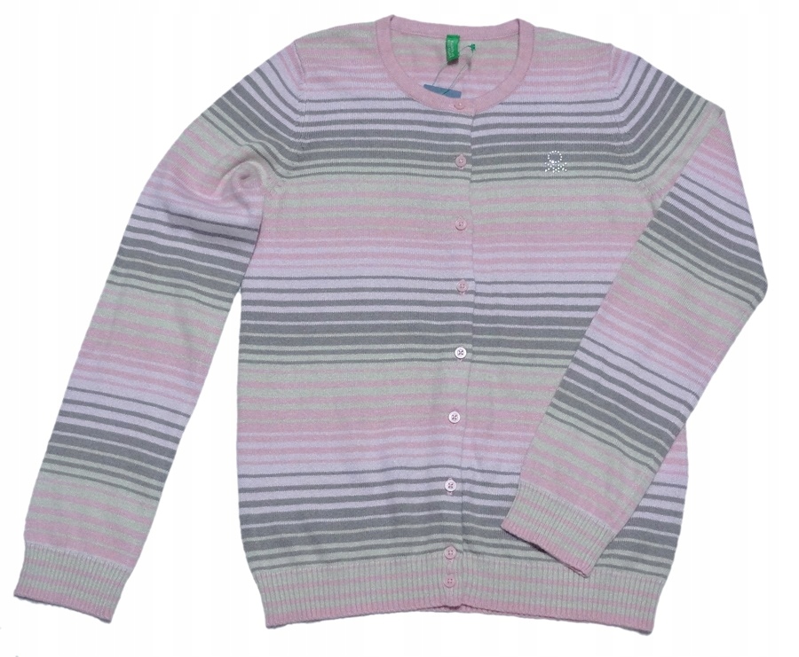 BENETTON sweter KARDIGAN PASKI NOWY 128-134-140