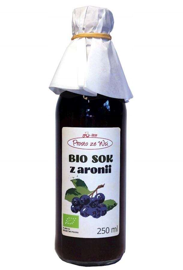 PROSTO ZE WSI Ekologiczny sok z aronii niesłodzony BIO 250 ml