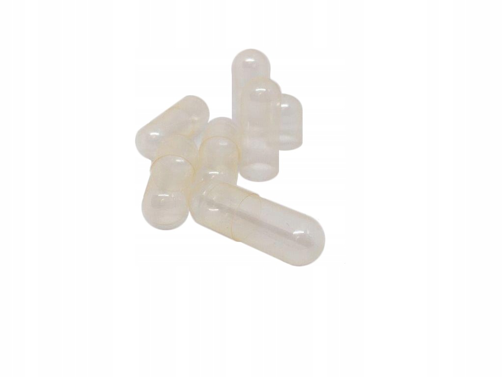 KAPSUŁKI ŻELATYNOWE BEZBARWNE ROZMIAR 00 100 szt