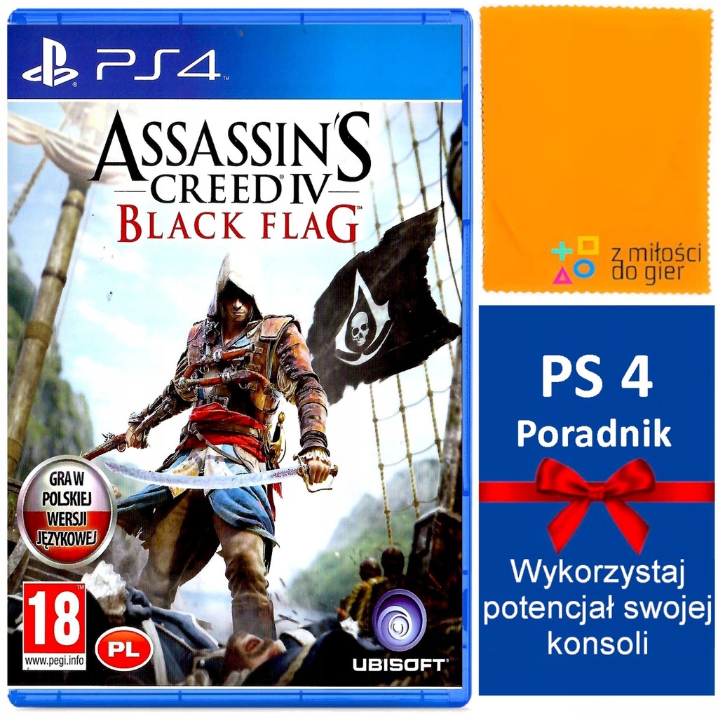 PS4 ASSASSIN'S CREED IV BLACK FLAG Polskie Wydanie Po Polsku PL KWESTIONUJ