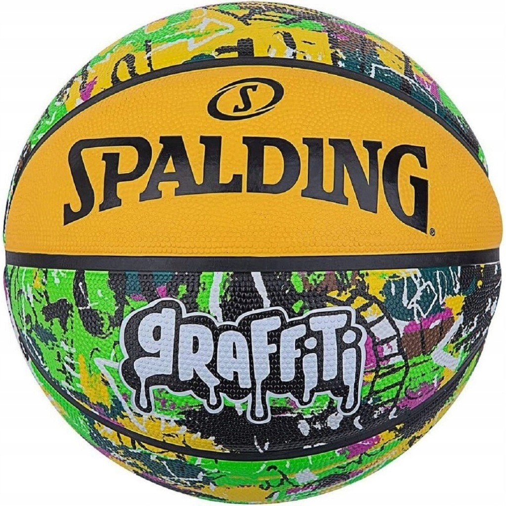 Piłka do koszykówki SPALDING GRAFFITI R.7 zielono