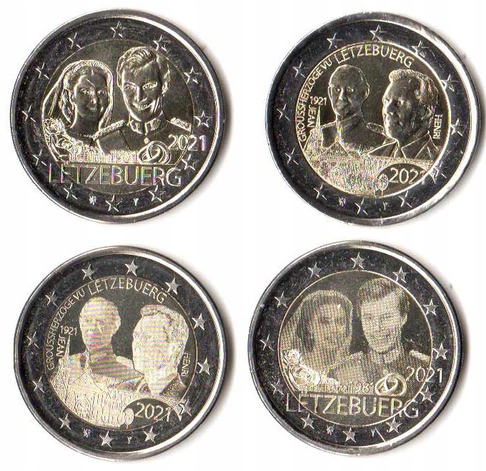 Купить 2 евро примерно. Люксембург 2021 НОВИНКА - 4 монеты МАМ: отзывы, фото, характеристики в интерне-магазине Aredi.ru