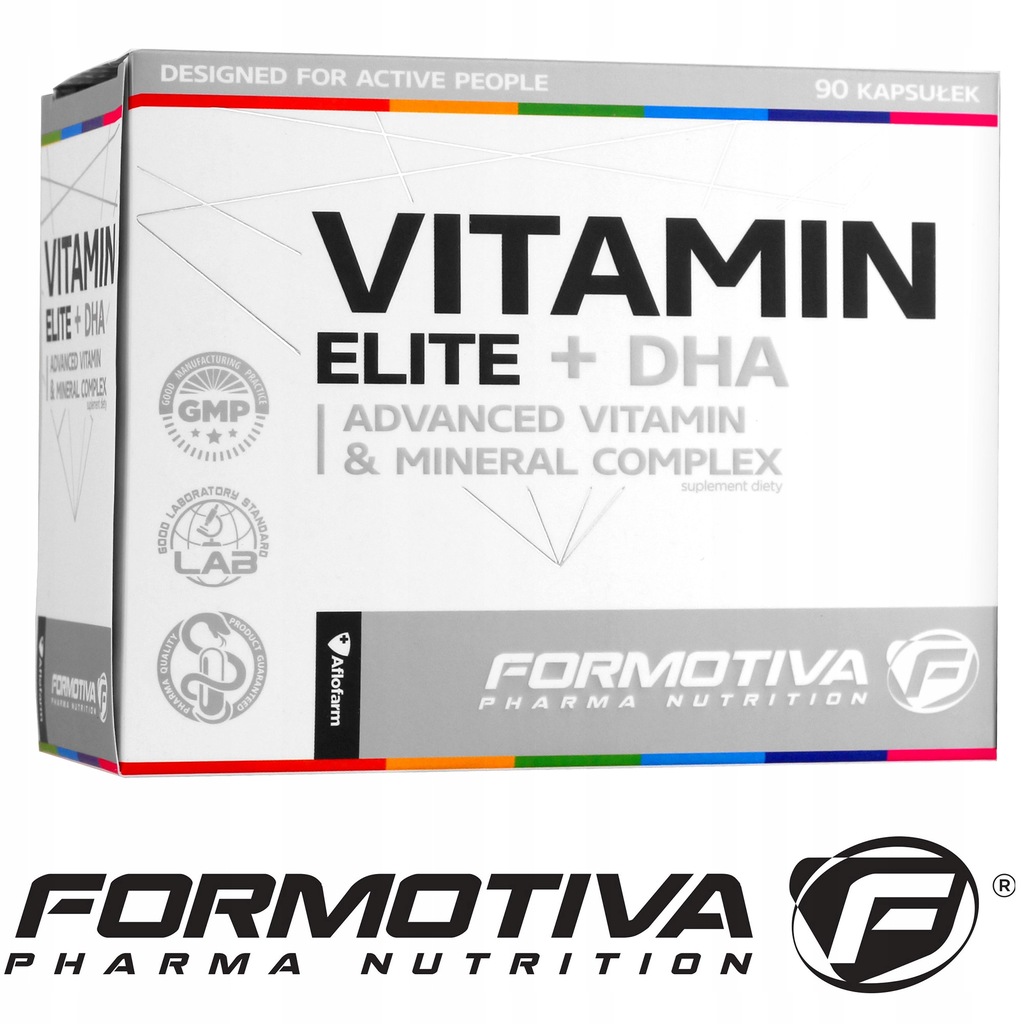 FORMOTIVA VITAMIN ELITE + DHA 90K WITAMINY OMEGA 3