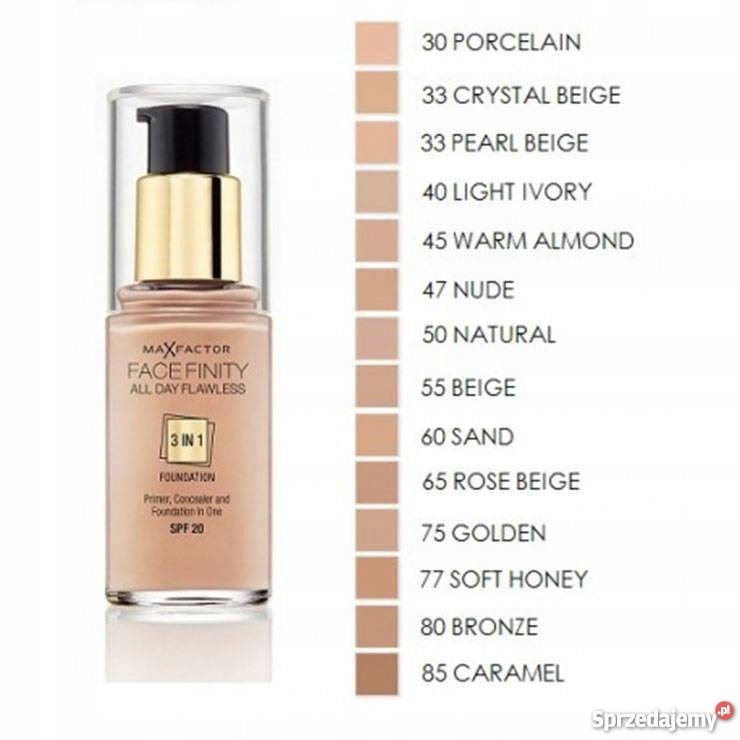 MAX FACTOR FACE FINITY ALL DAYS FAWLESS 3 IN 55