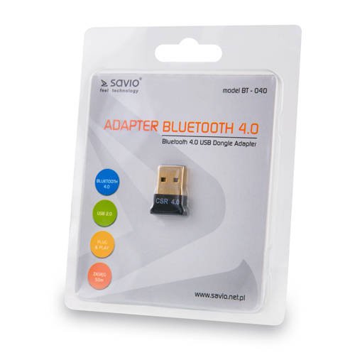 Adapter Bluetooth 4.0 USB SAVIO BT-040 USB 2.0