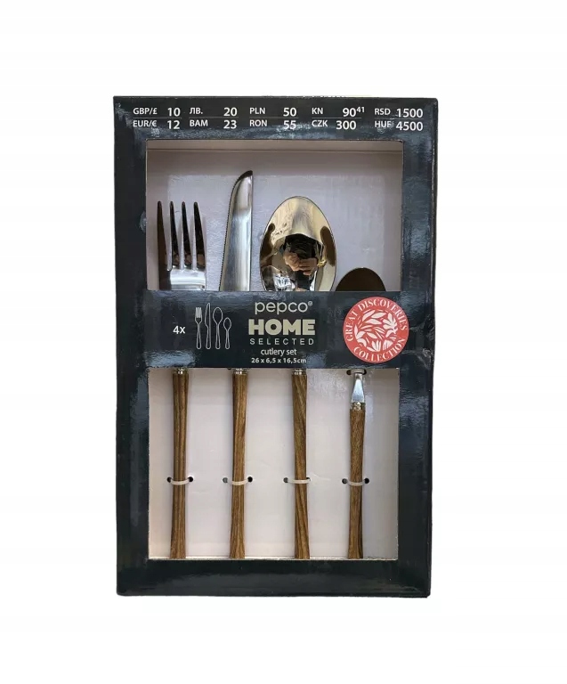 SZTUĆCE PEPCO HOME 16 ELEMENTÓW