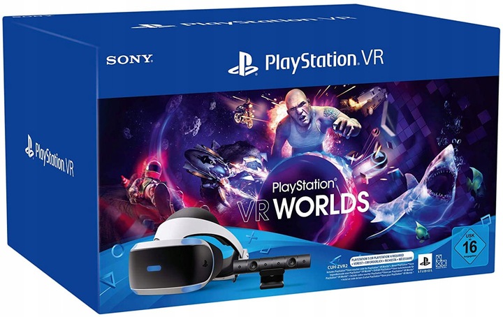 Sony PlayStation VR V2 GOGLE+KAMERA+GRA VR Worlds