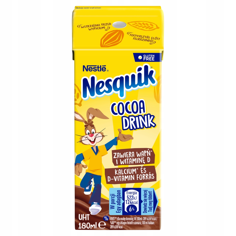 NESQUIK Napój kakaowy z witaminą D, 180ml