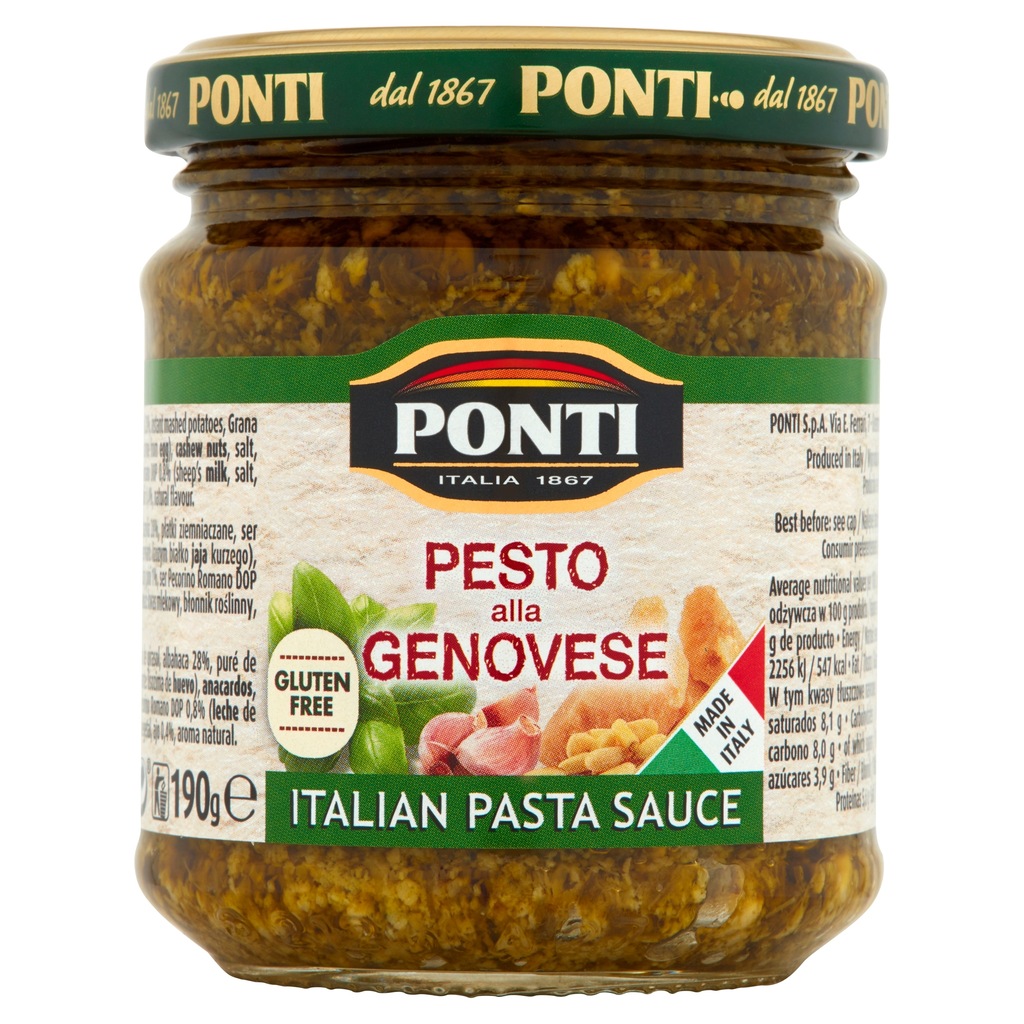 IND.PONTI SOS PESTO Z BAZ.190G