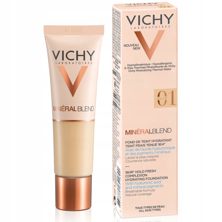VICHY MINERAL BLEND podkład nawilżający 01 Clay 30ml