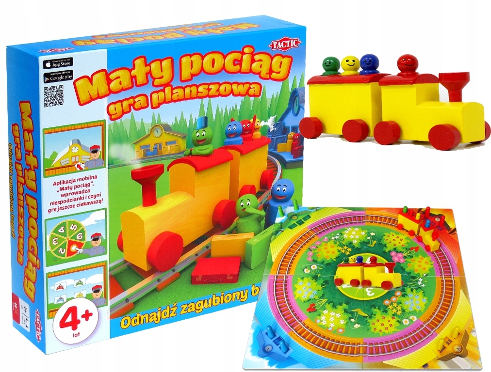 Maly Pociag Gra Planszowa Drewno Ciuchcia Tactic 8634129421 Oficjalne Archiwum Allegro