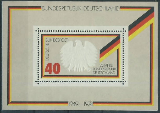 Niemcy RFN 25-jahre Republik blok ** / 64