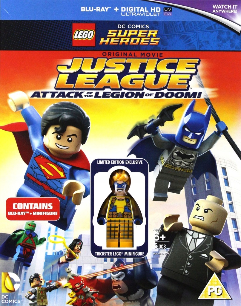 Lego DC Justice League Blu-Ray + Figurka Ang.