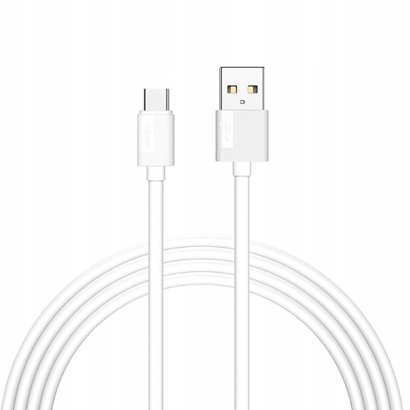 KABEL USB T-PHOX NETS TYPE-C WHITE 2.4A PVC 2M