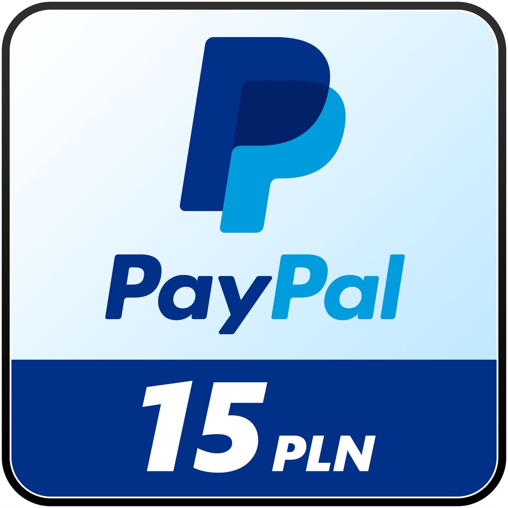 PayPal 15 zł - Doładowanie