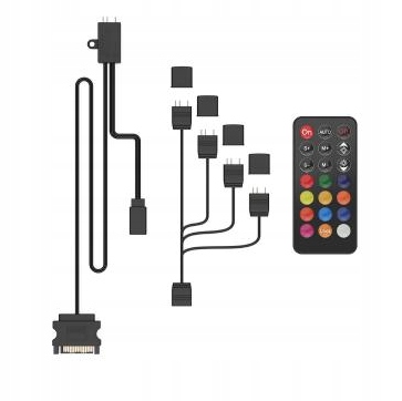 SilentiumPC Nano Reset Remote ARGB + pilot