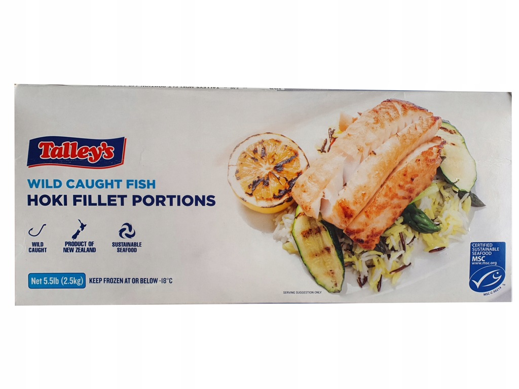 Porcje z miruny nowozelandzkiej 0 glazury 2,5kg 9989776211