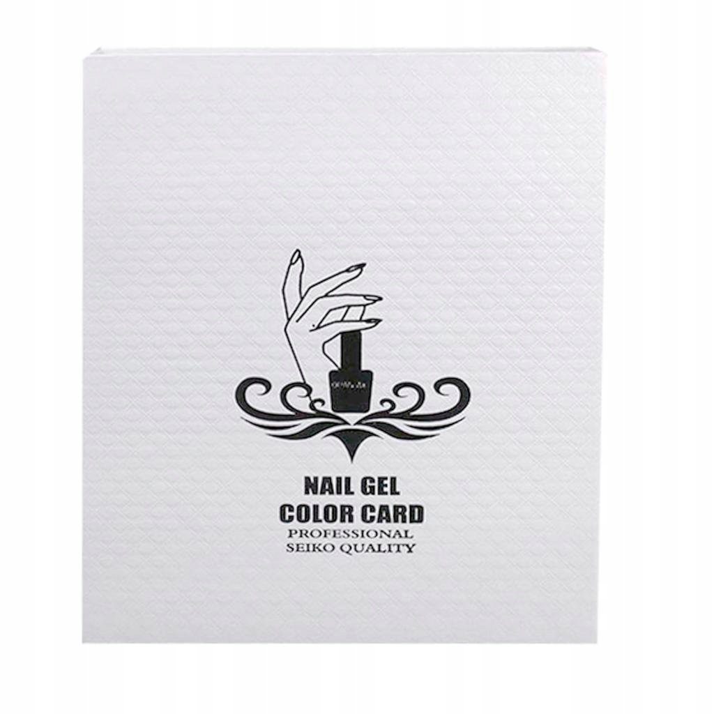 120 Nail Color Chart Display Nail UV Gel Polish Book Nail Painting White