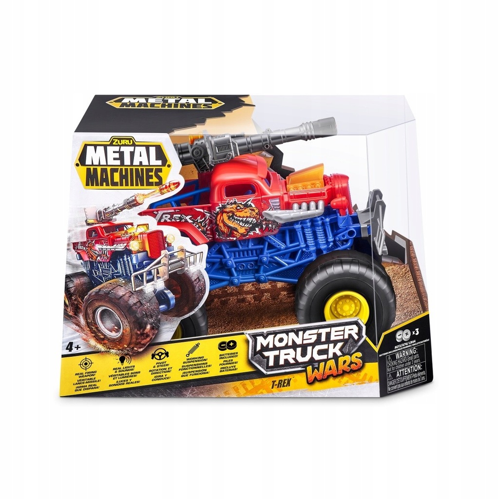 Pojazd Monster Truck seria 1, karton 6 sztuk