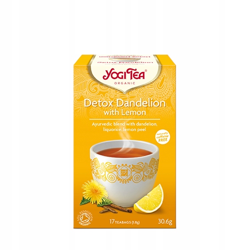 Herbata Detox z cytryną ziołowa ekspresowa Yogi Tea 70 g