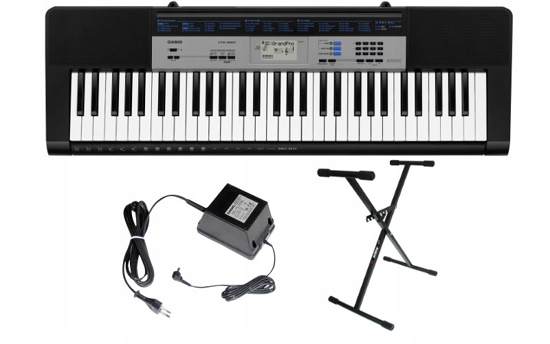 Casio CTK-1500 Keyboard + STATYW + ZASILACZ - 7876004227 - oficjalne ...
