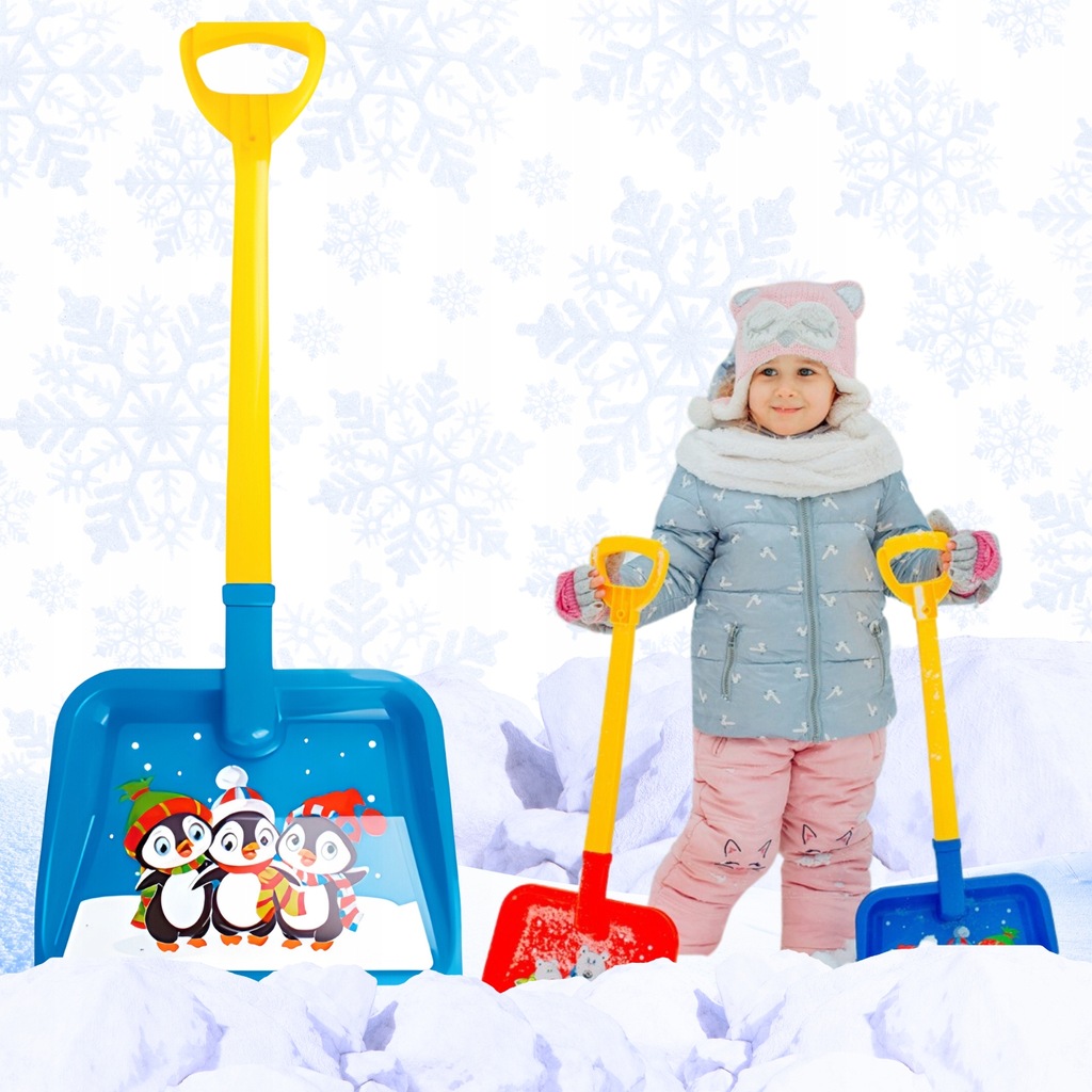 Łopatka Do Śniegu Łopata 67 cm Z Obrazkiem Bałwanek Zima Odśnieżanie 3398