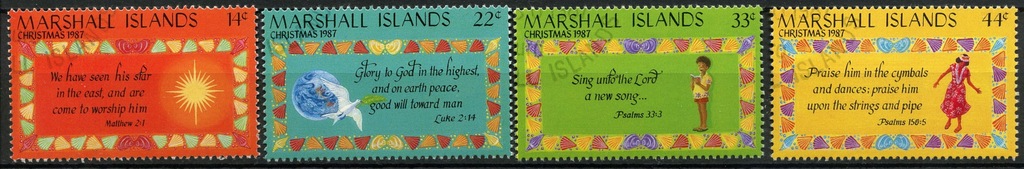 Marshall Islands Mi. 142-45 Boże Narodzenie