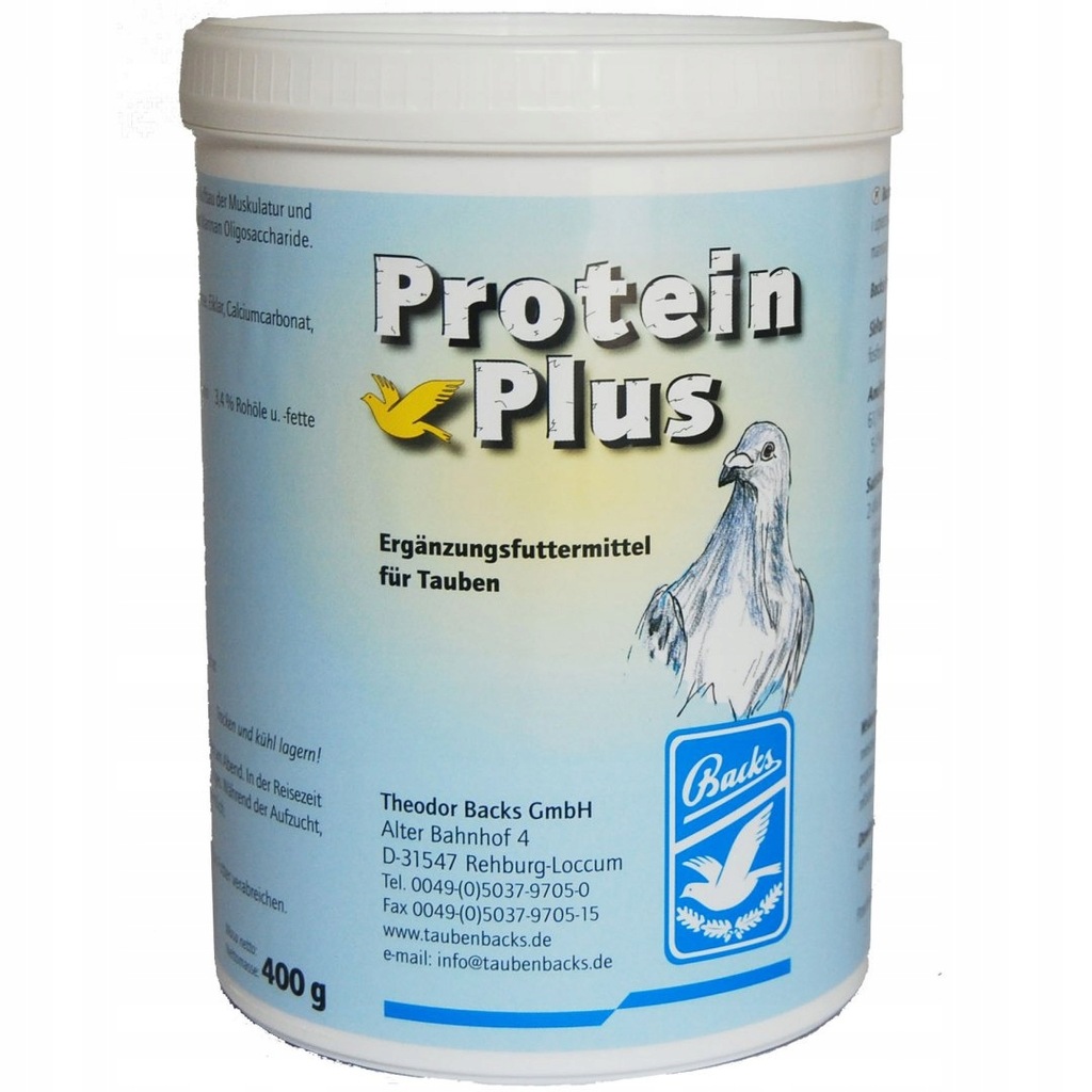 Backs Protein Plus 400g - białko dla gołębi