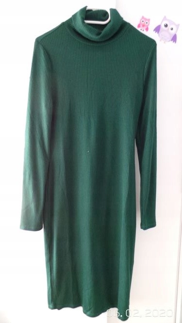 Orsay-NOWA zielona sukienka golf/L