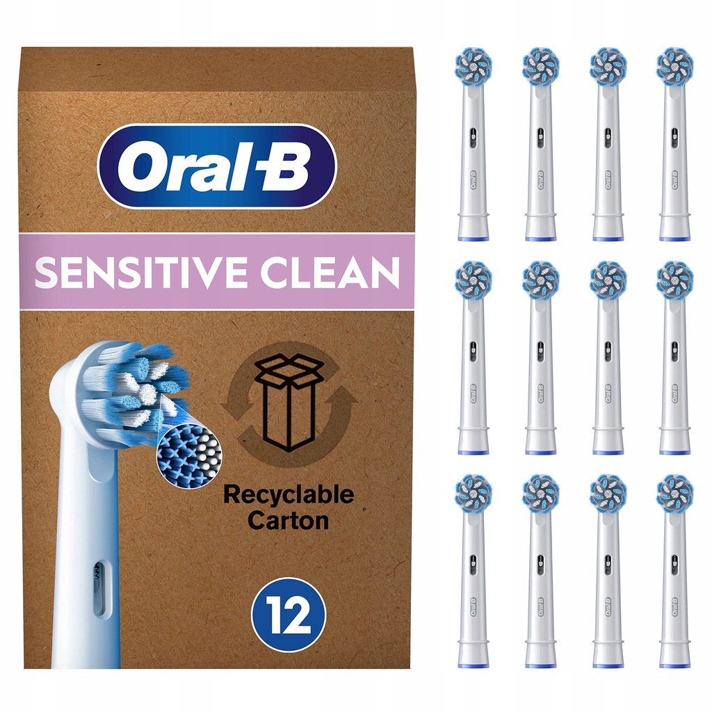 ORAL-B PRO SENSITIVE CLEAN KOŃCÓWKI 12 SZT ORYG