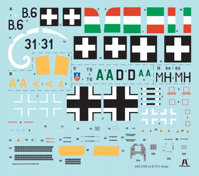 Купить JU-87 D-5 STUKA, Италия 2709: отзывы, фото, характеристики в интерне-магазине Aredi.ru