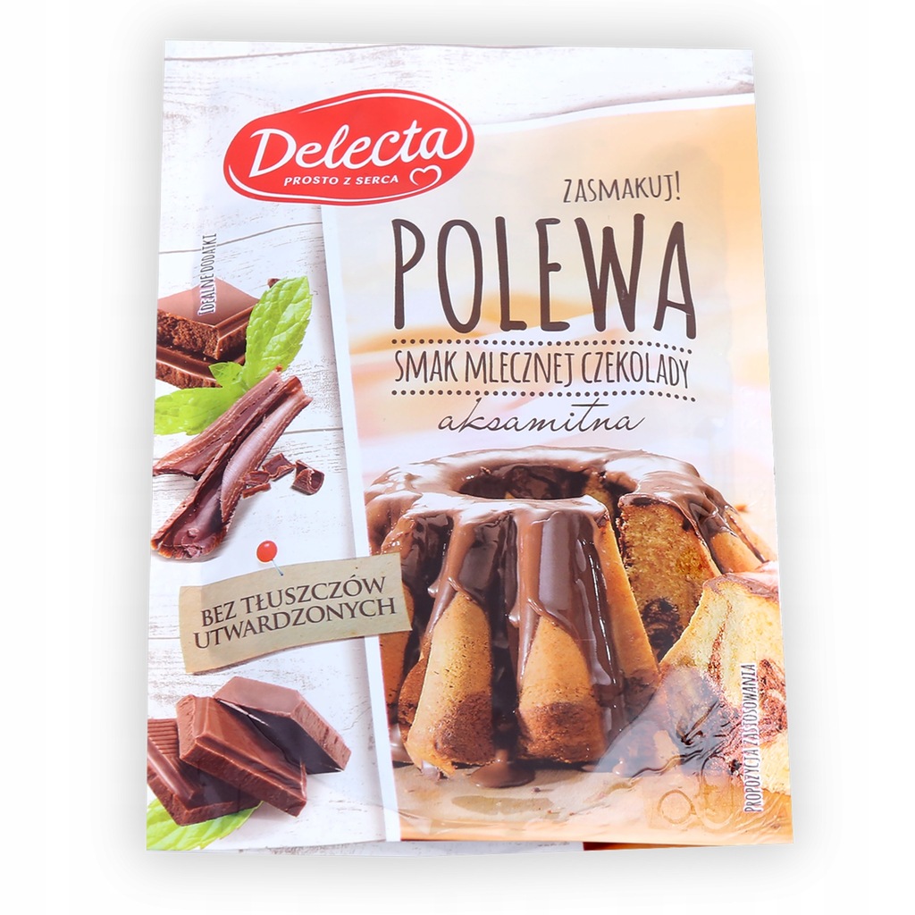 Delecta POLEWA mleczna czekolada AKSAMITNA - 100 g