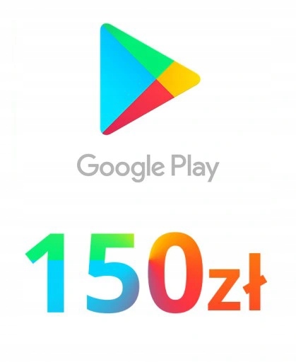 Kod podarunkowy Google Play 150 zł PLN doładowanie