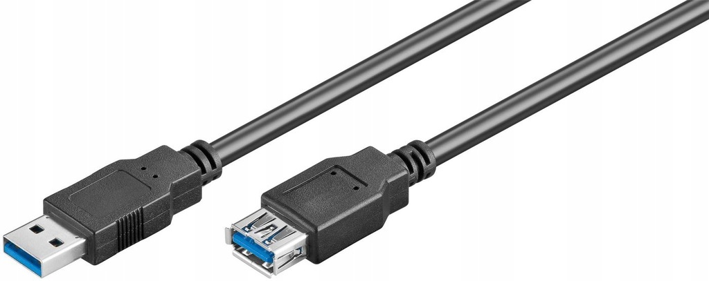 MicroConnect USB 3.2 Gen 1 A-A 0.5m M-F Black
