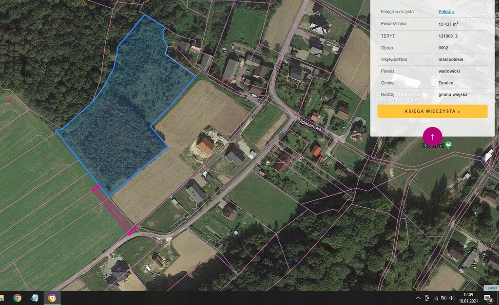 _ Działka Budowlana 1.34 ha z dojazdem