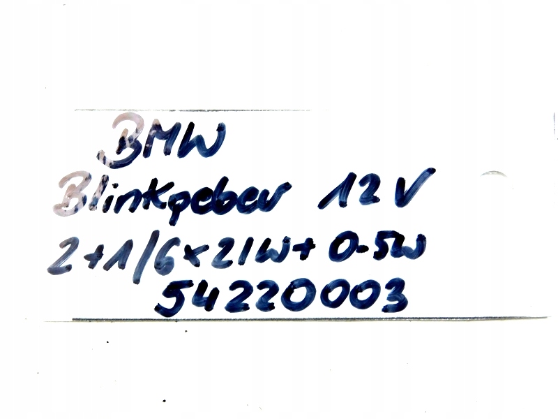 BMW Blinkgeber PRZEKAŹNIK 12V 2+1/6x21W 54220003 - 7863653422 - oficjalne  archiwum Allegro