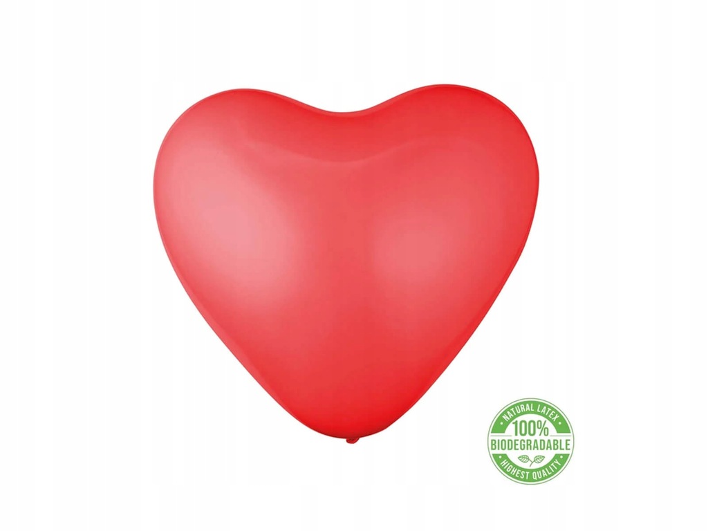 Balony serca czerwona na Walentynki 30cm 100 szt.